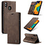 CaseMe - Samsung Galaxy A40 hoesje - Wallet Book Case - Magneetsluiting - Donker Bruin