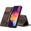 CaseMe - Samsung Galaxy A50 hoesje - Wallet Book Case - Magneetsluiting - Donker Bruin