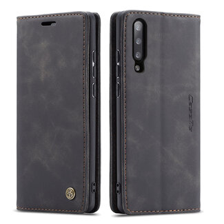 CaseMe CaseMe - Samsung Galaxy A70 hoesje - Wallet Book Case - Magneetsluiting - Zwart