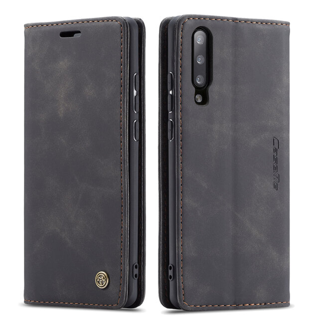 CaseMe - Samsung Galaxy A70 hoesje - Wallet Book Case - Magneetsluiting - Zwart