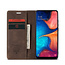 CaseMe - Samsung Galaxy A20e hoesje - Wallet Book Case - Magneetsluiting - Donker Bruin