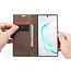 CaseMe - Samsung Galaxy Note 10 hoesje - Wallet Book Case - Magneetsluiting - Donker Bruin