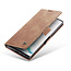 CaseMe - Samsung Galaxy Note 10 hoesje - Wallet Book Case - Magneetsluiting - Licht Bruin