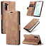 CaseMe - Samsung Galaxy Note 10 hoesje - Wallet Book Case - Magneetsluiting - Licht Bruin