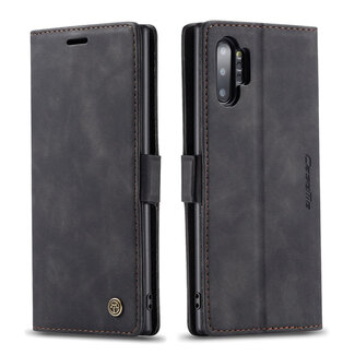 CaseMe CaseMe - Samsung Galaxy Note 10 Plus hoesje - Wallet Book Case - Magneetsluiting - Zwart