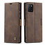 CaseMe - Samsung Galaxy Note 10 Lite hoesje - Wallet Book Case - Magneetsluiting - Donker Bruin