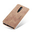 CaseMe - OnePlus 8 hoesje - Wallet Book Case - Magneetsluiting - Licht Bruin