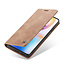 CaseMe - OnePlus 8 Pro hoesje - Wallet Book Case - Magneetsluiting - Licht Bruin