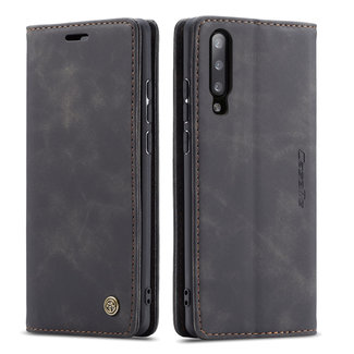 CaseMe CaseMe - Xiaomi Mi 9 hoesje - Wallet Book Case - Magneetsluiting - Zwart