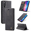 CaseMe - Xiaomi Mi 9 hoesje - Wallet Book Case - Magneetsluiting - Zwart