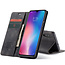 CaseMe - Xiaomi Mi 9 hoesje - Wallet Book Case - Magneetsluiting - Zwart