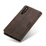 CaseMe - Xiaomi Mi 9 hoesje - Wallet Book Case - Magneetsluiting - Donker Bruin
