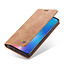 CaseMe - Xiaomi Mi 9 hoesje - Wallet Book Case - Magneetsluiting - Licht bruin