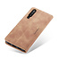 CaseMe - Xiaomi Mi 9 hoesje - Wallet Book Case - Magneetsluiting - Licht bruin