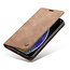 CaseMe - iPhone Xs Max hoesje - Wallet Book Case - Magneetsluiting - Licht Bruin