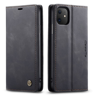 CaseMe CaseMe - iPhone 11 hoesje - Wallet Book Case - Magneetsluiting - Zwart