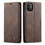 CaseMe - iPhone 11 hoesje - Wallet Book Case - Magneetsluiting - Donker Bruin