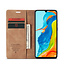 CaseMe - Huawei P30 Lite hoesje - Wallet Book Case - Magneetsluiting - Licht Bruin