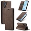 CaseMe - Huawei P30 Pro hoesje - Wallet Book Case - Magneetsluiting - Donker Bruin