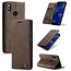 CaseMe - Huawei P Smart (2019) hoesje - Wallet Book Case - Magneetsluiting - Donker Bruin