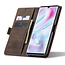 CaseMe - Xiaomi Mi Note 10 (Pro) hoesje - Wallet Book Case - Magneetsluiting - Donker Bruin