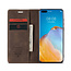 CaseMe - Huawei P40 hoesje - Wallet Book Case - Magneetsluiting - Donker Bruin