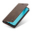 CaseMe - Huawei P40 Lite hoesje - Wallet Book Case - Magneetsluiting - Donker Bruin