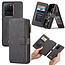 CaseMe - Samsung Galaxy S20 Ultra hoesje - Wallet Book Case met Ritssluiting - Zwart