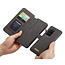 CaseMe - Samsung Galaxy S20 Ultra hoesje - Wallet Book Case met Ritssluiting - Zwart