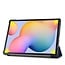 Samsung Galaxy Tab S6 Lite hoes  - Tri-Fold Book Case - Donker Blauw