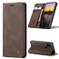 CaseMe - Samsung Galaxy A21s hoesje - Wallet Book Case - Magneetsluiting - Donker Bruin