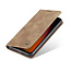 CaseMe - Case for Xiaomi Redmi Note 8 - PU Leather Wallet Case Card Slot Kickstand Magnetic Closure - Brown