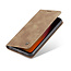 CaseMe - Xiaomi Redmi Note 8 hoesje - Wallet Book Case - Magneetsluiting - Licht Bruin