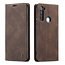 CaseMe - Xiaomi Redmi Note 8 hoesje - Wallet Book Case - Magneetsluiting - Donker Bruin