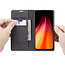 CaseMe - Xiaomi Redmi Note 8 hoesje - Wallet Book Case - Magneetsluiting - Zwart