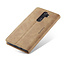 CaseMe - Case for Xiaomi Redmi Note 8 Pro - PU Leather Wallet Case Card Slot Kickstand Magnetic Closure - Brown