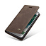 CaseMe - Case for iPhone 7/8/SE 2020 - PU Leather Wallet Case Card Slot Kickstand Magnetic Closure - Coffee Brown