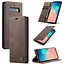 CaseMe - Samsung Galaxy S10 5G hoesje - Wallet Book Case - Magneetsluiting - Donker Bruin