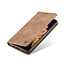 CaseMe - Case for Samsung Galaxy A31 - PU Leather Wallet Case Card Slot Kickstand Magnetic Closure - Braun