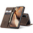 CaseMe - Samsung Galaxy A41 hoesje - Wallet Book Case - Magneetsluiting - Donker Bruin