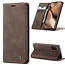 CaseMe - Samsung Galaxy A41 hoesje - Wallet Book Case - Magneetsluiting - Donker Bruin