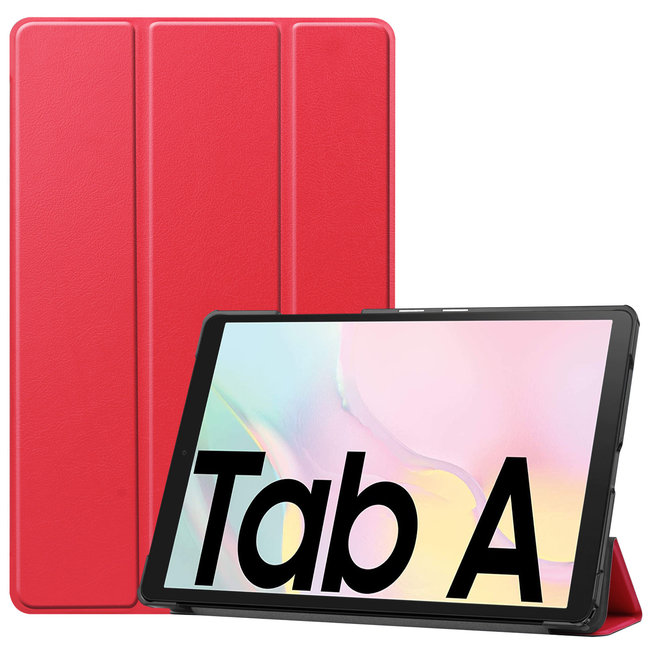 Samsung Galaxy Tab A7 (2020) hoes - Tri-Fold Book Case - Rood