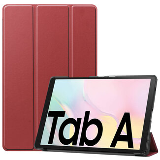 Cover2day Samsung Galaxy Tab A7 (2020) hoes - Tri-Fold Book Case - Donker Rood