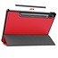 Samsung Galaxy Tab S7 (2020) hoes - Tri-Fold Book Case - Rood