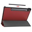 Samsung Galaxy Tab S7 (2020) hoes - Tri-Fold Book Case - Donker Rood