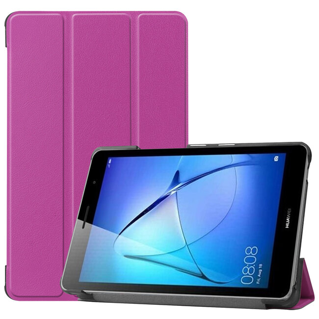 Huawei MatePad T8 hoes - Tri-Fold Book Case - Paars