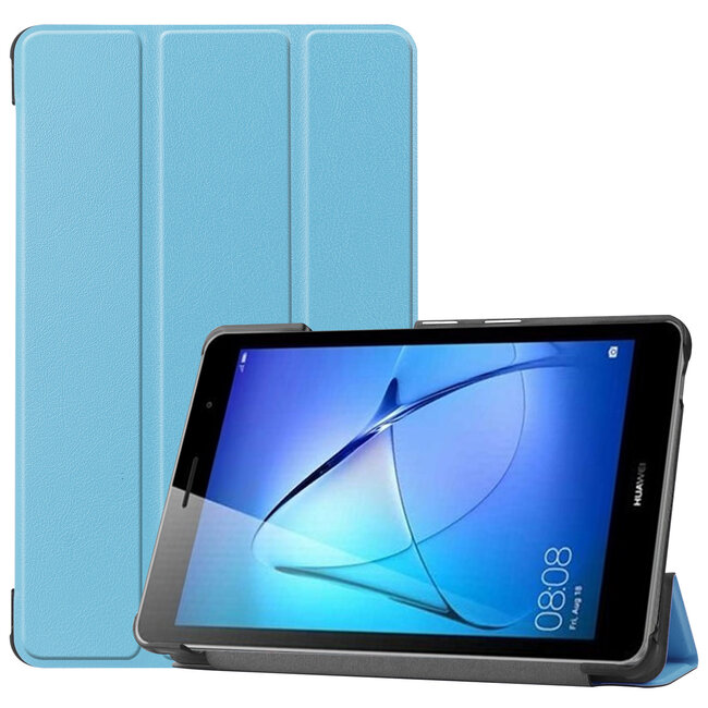 Huawei MatePad T8 hoes - Tri-Fold Book Case - Licht Blauw