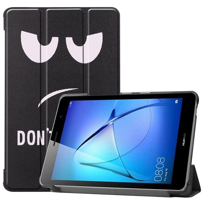 Huawei MatePad T8 hoes - Tri-Fold Book Case - Don't Touch Me
