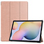 Samsung Galaxy Tab S7 Plus (2020) hoes - Tri-Fold Book Case - Rosé Goud