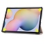 Samsung Galaxy Tab S7 Plus (2020) hoes - Tri-Fold Book Case - Rosé Goud